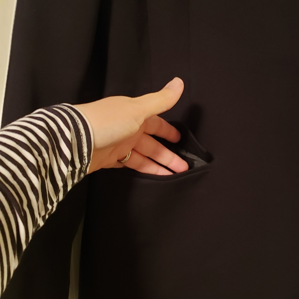 Black Collarless Jacket - image 5